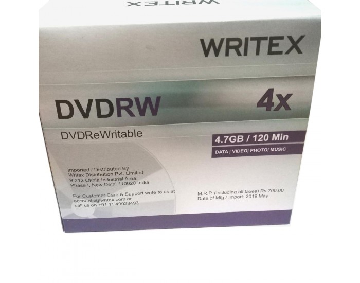 WRITEX DVD-RW PACK OF 10